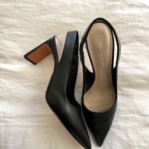 Black low hell Shoes